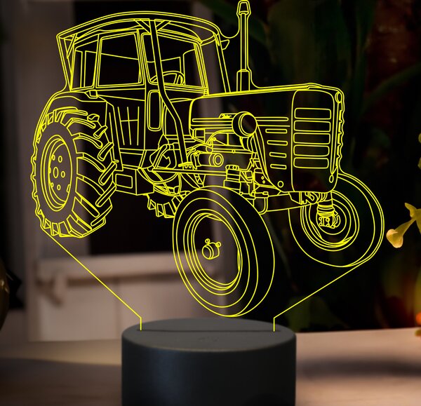 Beling 3D lampa,Zetor 4001, 7 farebná GF21