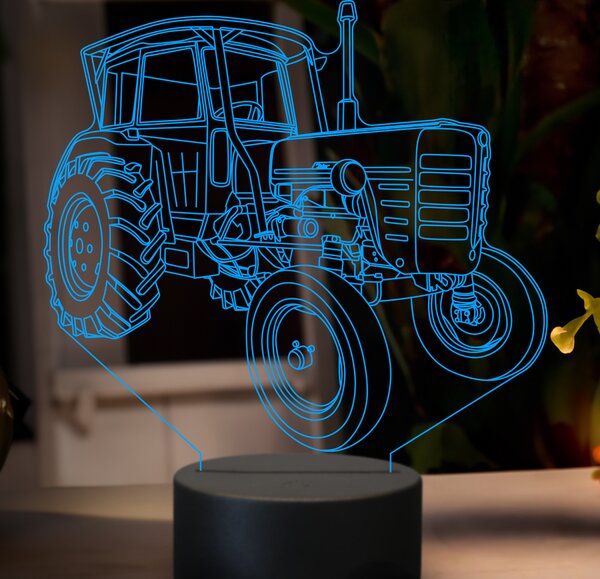 Beling 3D lampa,Zetor 4001, 7 farebná GF21