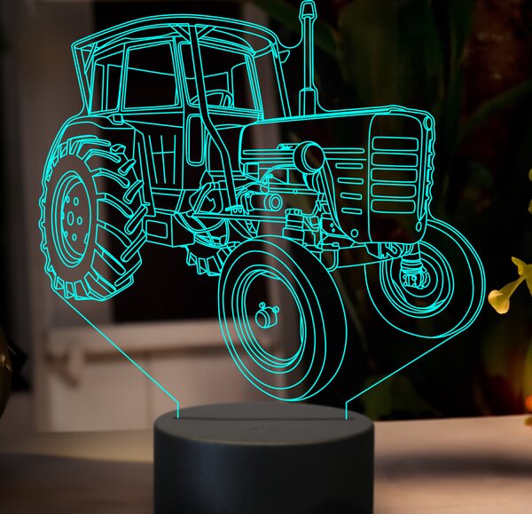 Beling 3D lampa,Zetor 4001, 7 farebná GF21