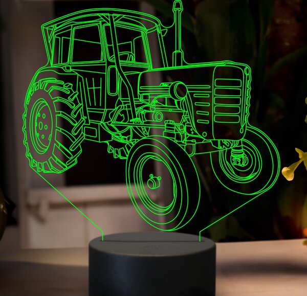Beling 3D lampa,Zetor 4001, 7 farebná GF21