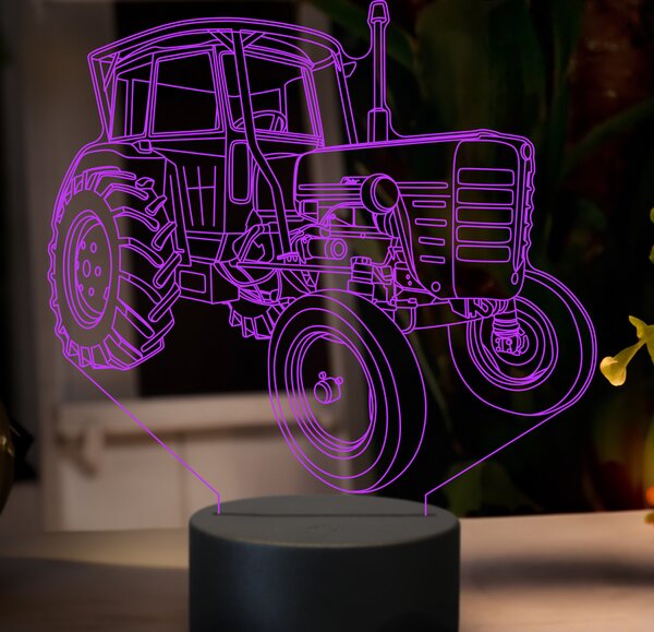 Beling 3D lampa,Zetor 4001, 7 farebná GF21