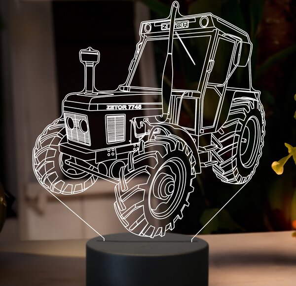 Beling 3D lampa,Zetor 7745, 7 farebná GF22