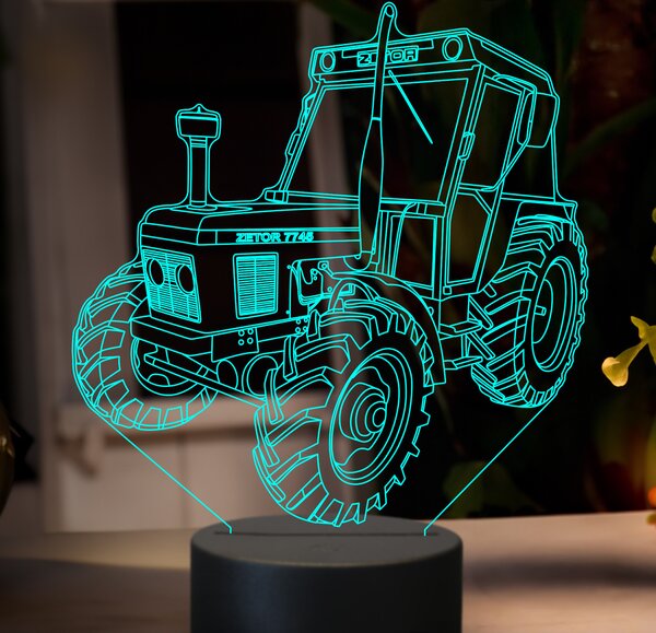 Beling 3D lampa,Zetor 7745, 7 farebná GF22