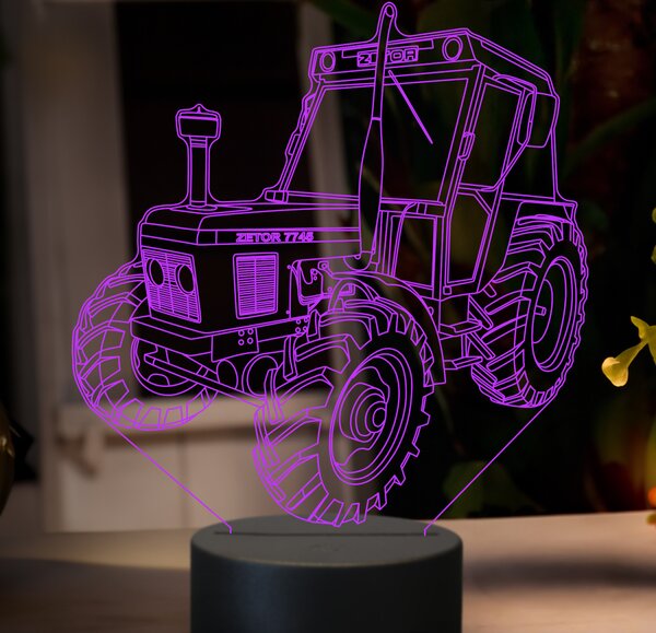 Beling 3D lampa,Zetor 7745, 7 farebná GF22