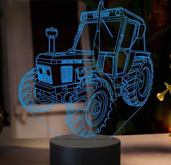Beling 3D lampa,Zetor 7745, 7 farebná GF22