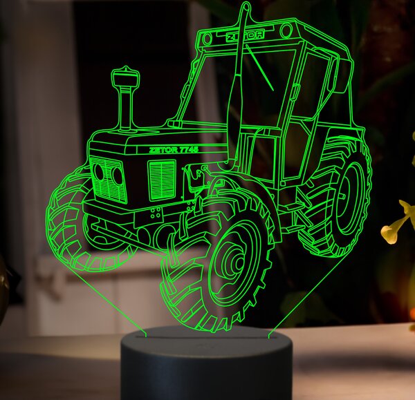 Beling 3D lampa,Zetor 7745, 7 farebná GF22
