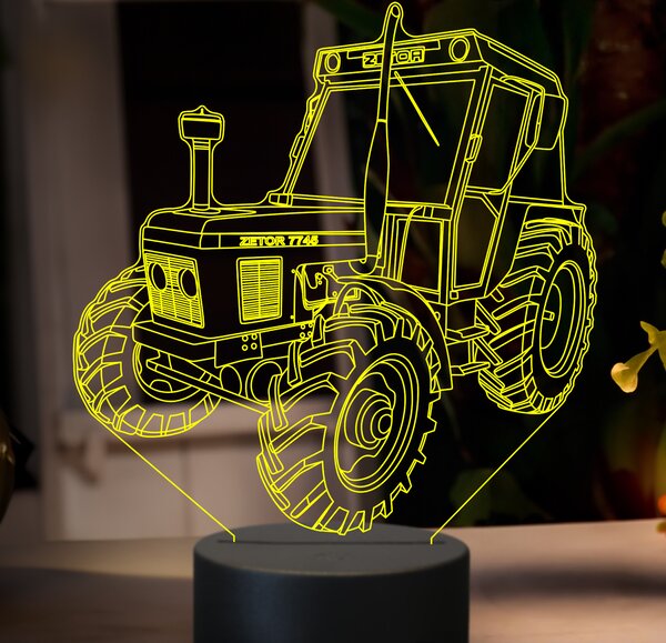 Beling 3D lampa,Zetor 7745, 7 farebná GF22