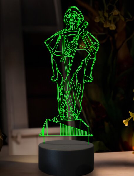 Beling 3D lampa,Juraj Jánošík, 7 farebná GF27