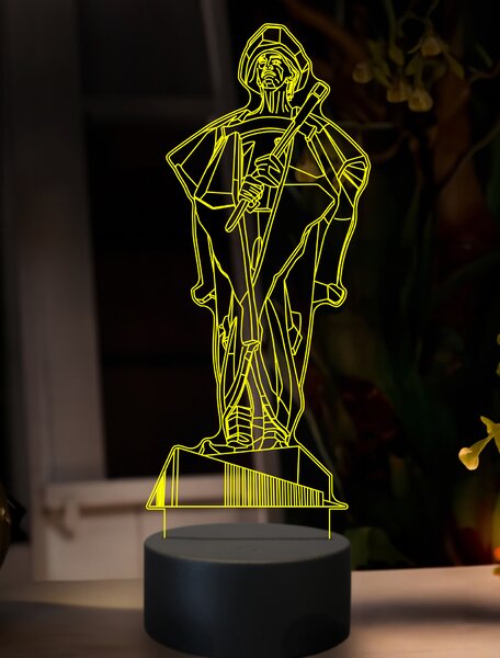 Beling 3D lampa,Juraj Jánošík, 7 farebná GF27