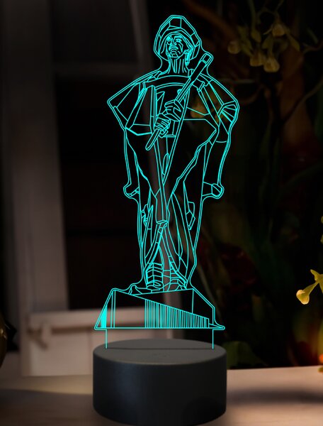 Beling 3D lampa,Juraj Jánošík, 7 farebná GF27