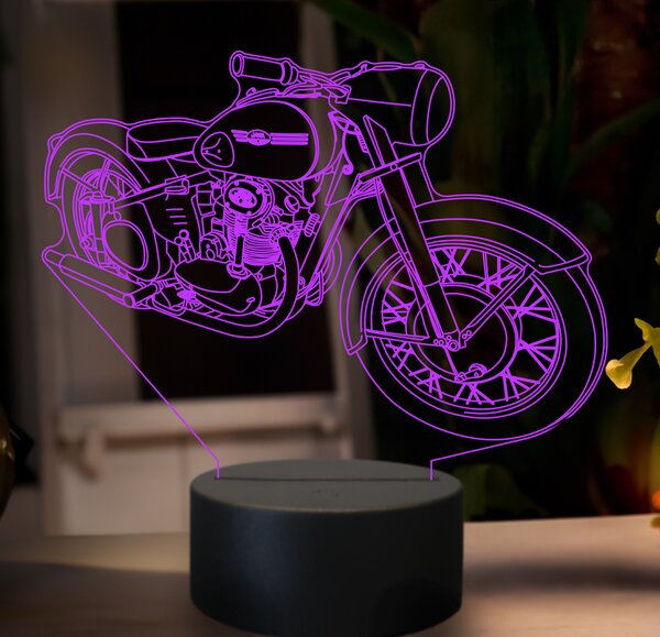 Beling 3D lampa, JAWA 350 CL Pérák, 7 farebná GF25
