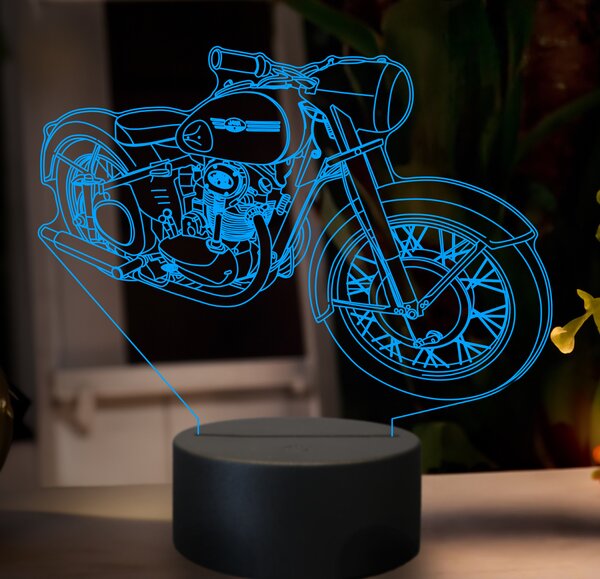 Beling 3D lampa, JAWA 350 CL Pérák, 7 farebná GF25