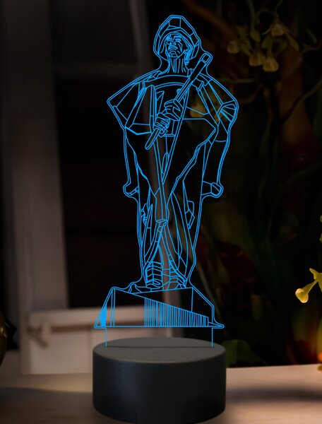 Beling 3D lampa,Juraj Jánošík, 7 farebná GF27