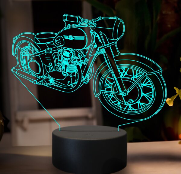 Beling 3D lampa, JAWA 350 CL Pérák, 7 farebná GF25