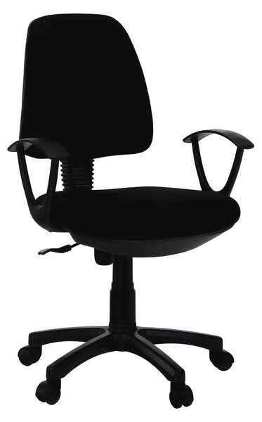 KONDELA Kancelárska stolička, čierna, COLBY NEW