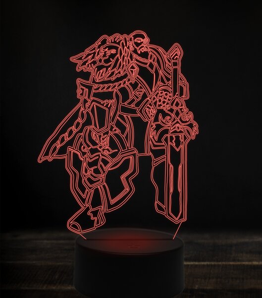 Beling 3D lampa,anduin lothar, 7 Farebná v1
