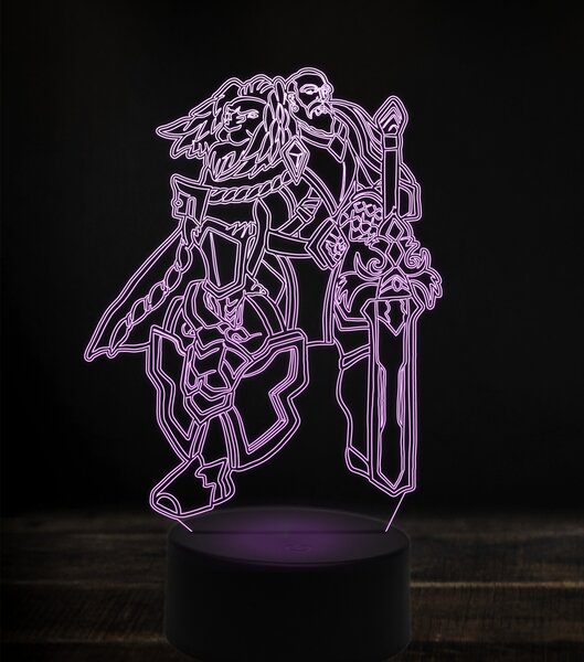 Beling 3D lampa,anduin lothar, 7 Farebná v1