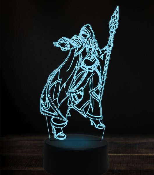 Beling 3D lampa, jaina proudmoore 3, 7 Farebná V1L