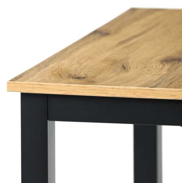 Jedálenský stôl 110x70 cm GDT-202 OAK divoký dub / čierny