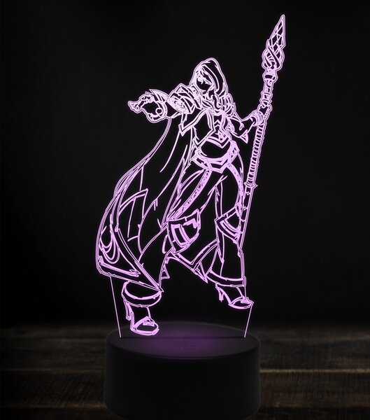 Beling 3D lampa, jaina proudmoore 3, 7 Farebná V1L