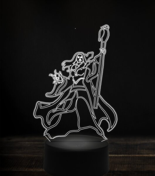 Beling 3D lampa, aegwynn, 7 Farebná V1LO