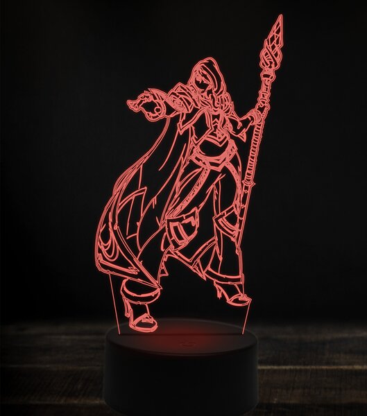 Beling 3D lampa, jaina proudmoore 3, 7 Farebná V1L