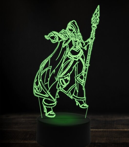 Beling 3D lampa, jaina proudmoore 3, 7 Farebná V1L