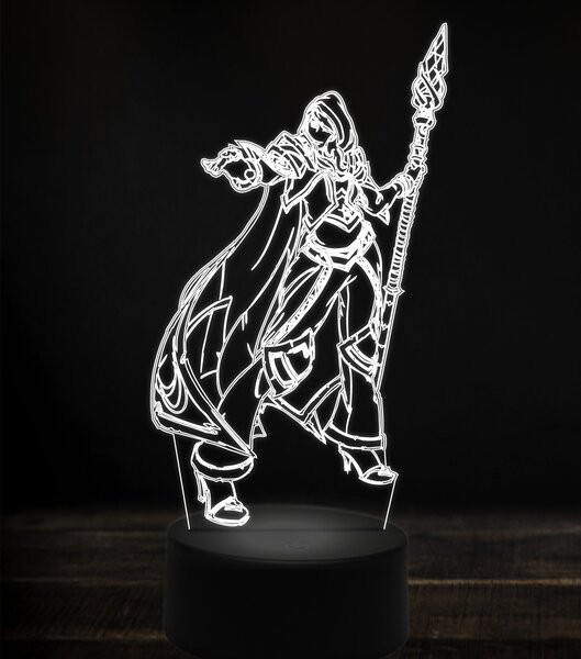 Beling 3D lampa, jaina proudmoore 3, 7 Farebná V1L