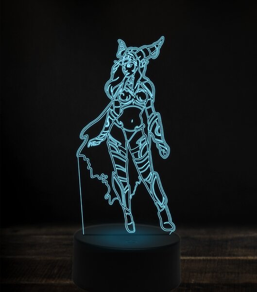 Beling 3D lampa, alexstrasza, 7 Farebná V1LZ