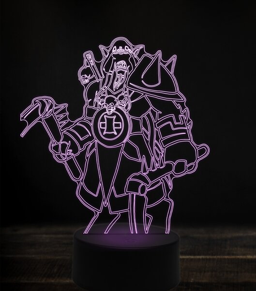 Beling 3D lampa,akama, 7 Farebná V1LI