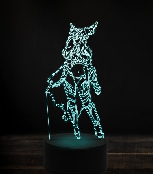 Beling 3D lampa, alexstrasza, 7 Farebná V1LZ