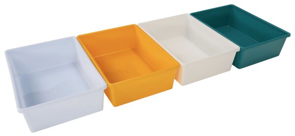 KONDELA Organizér/regál na hračky, biela/viacfarebná, MADY
