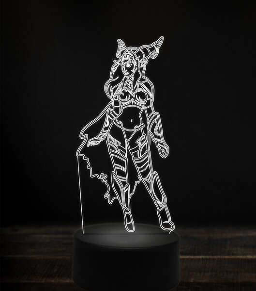 Beling 3D lampa, alexstrasza, 7 Farebná V1LZ