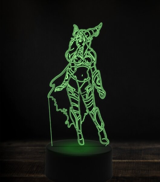 Beling 3D lampa, alexstrasza, 7 Farebná V1LZ