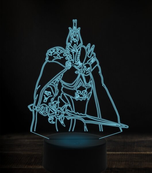 Beling 3D lampa, arthas, 7 Farebná V1LE