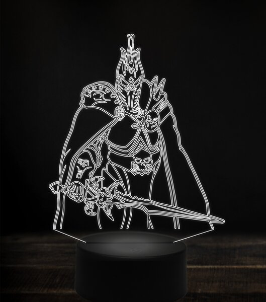 Beling 3D lampa, arthas, 7 Farebná V1LE