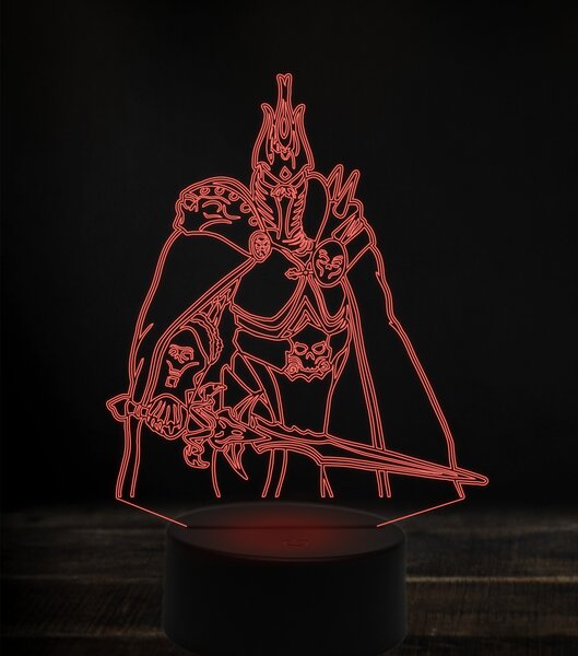 Beling 3D lampa, arthas, 7 Farebná V1LE