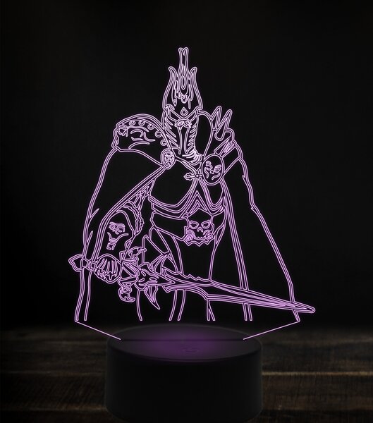 Beling 3D lampa, arthas, 7 Farebná V1LE