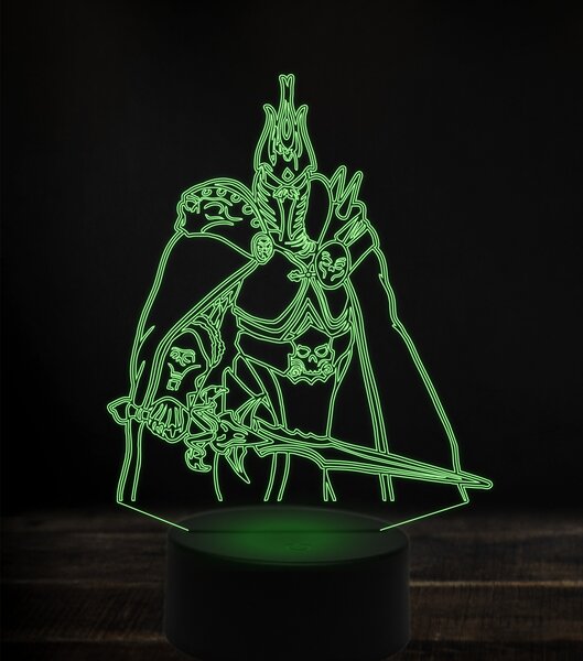 Beling 3D lampa, arthas, 7 Farebná V1LE