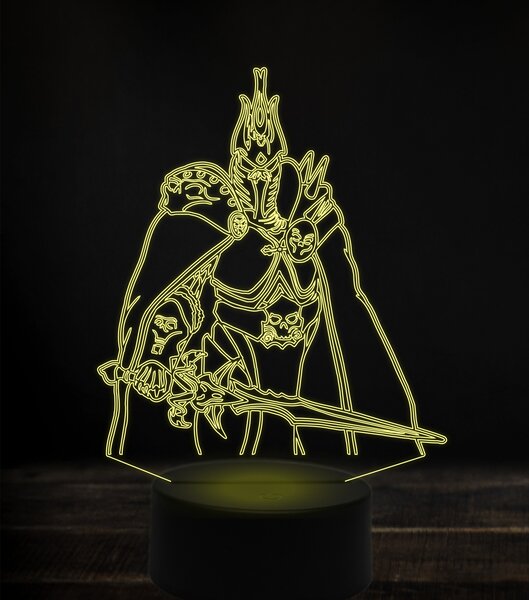 Beling 3D lampa, arthas, 7 Farebná V1LE