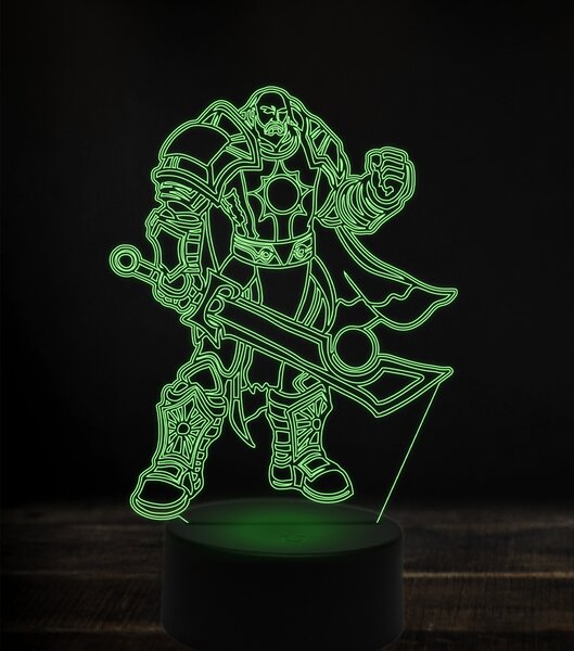 Beling 3D lampa, anduin lothar, 7 Farebná V1LT