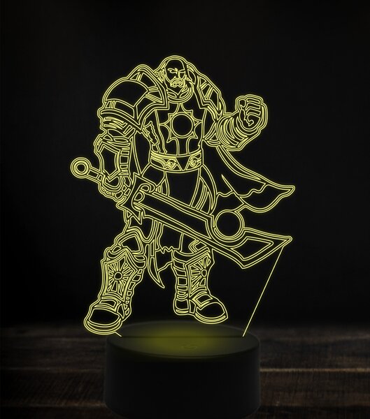 Beling 3D lampa, anduin lothar, 7 Farebná V1LT