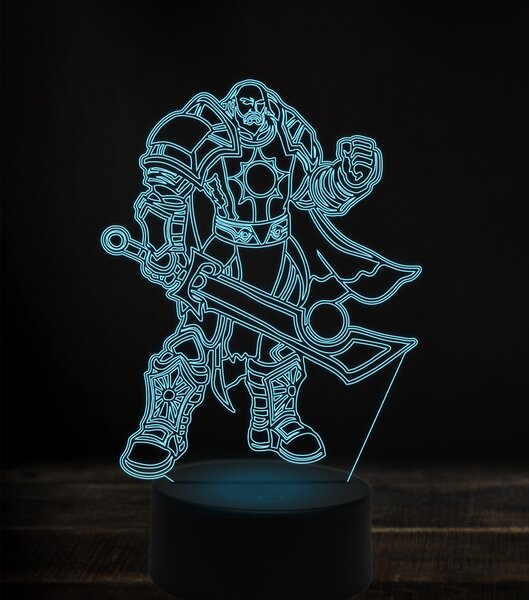 Beling 3D lampa, anduin lothar, 7 Farebná V1LT