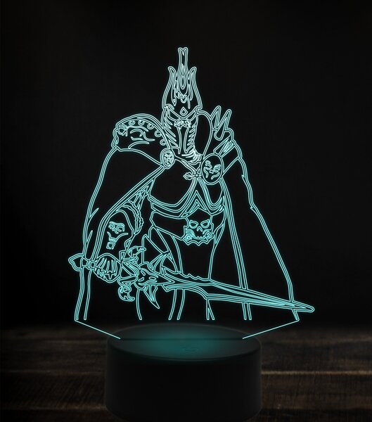 Beling 3D lampa, arthas, 7 Farebná V1LE