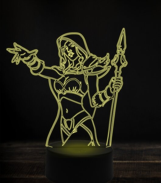 Beling 3D lampa, jaina proudmoore 4, 7 Farebná V1LW