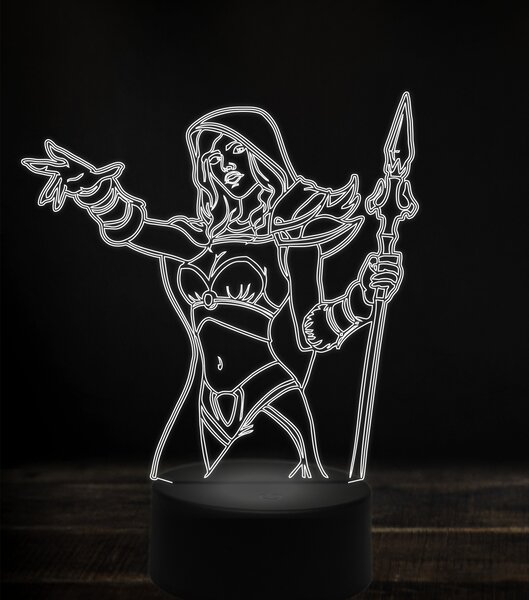 Beling 3D lampa, jaina proudmoore 4, 7 Farebná V1LW