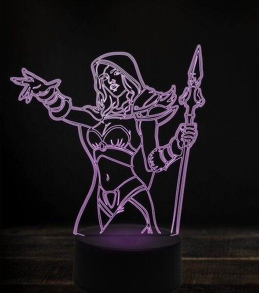Beling 3D lampa, jaina proudmoore 4, 7 Farebná V1LW