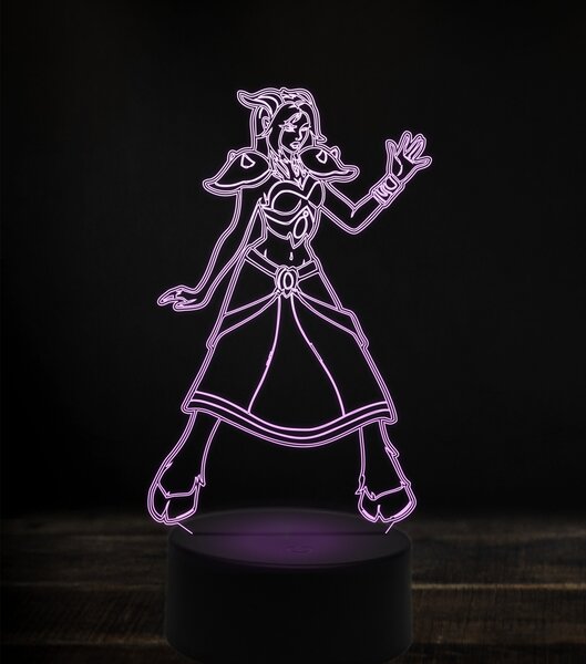 Beling 3D lampa, draenei, 7 Farebná V1LJ