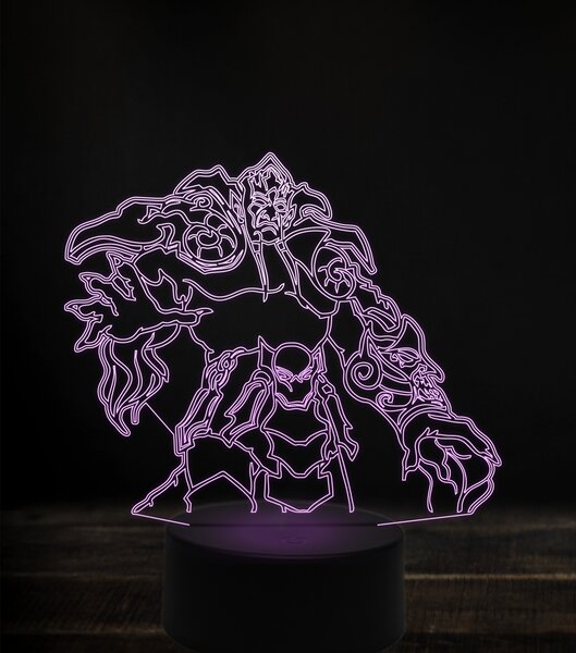 Beling 3D lampa, lord archimonde, 7 Farebná V1LD