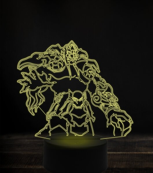 Beling 3D lampa, lord archimonde, 7 Farebná V1LD